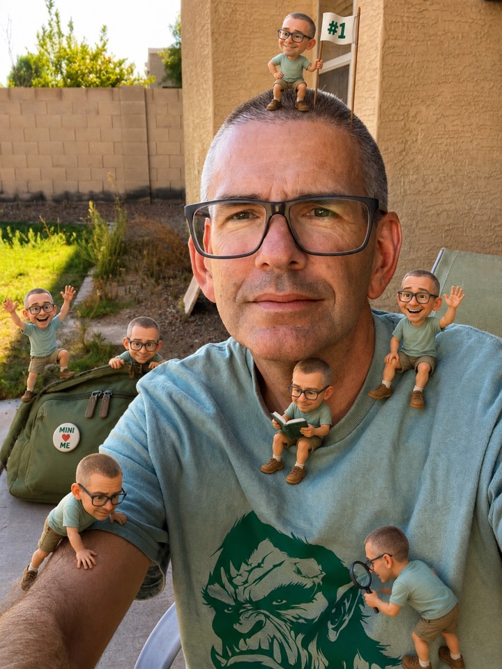 Me with my mini me’s