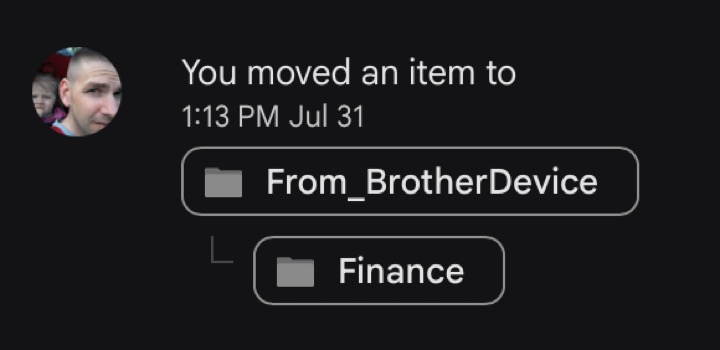 Finances directory moved